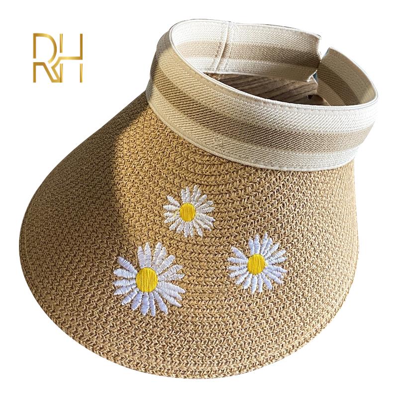Dad Hat Women Men Sun Hats Handmade Straw Visor Caps Parent-Child Summer Hat Embroidery Floral Empty Top Beach Cap RH, Black
Dad Hat Women Men Sun Hats Handmade Straw Visor Caps Parent-Child Summer Hat Embroidery Floral Empty Top Beach Cap RH, Black