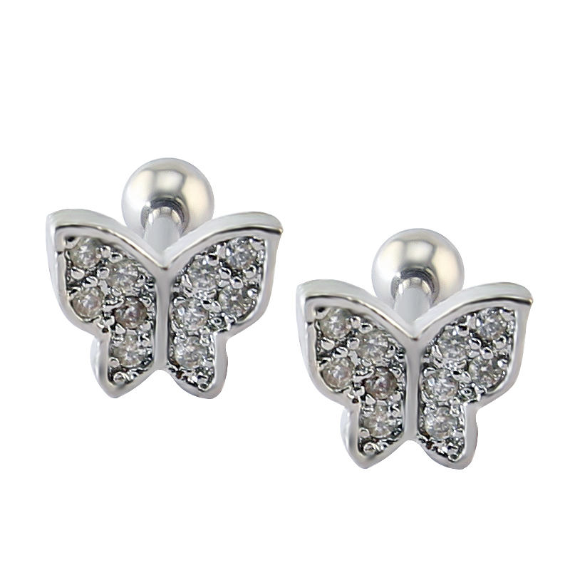 Butterfly Cartilage Earring Piercing Jewelry Cute Stud Earrings for Girls Piercing Cubic Zirconia Ear Studs
Butterfly Cartilage Earring Piercing Jewelry Cute Stud Earrings for Girls Piercing Cubic Zirconia Ear Studs