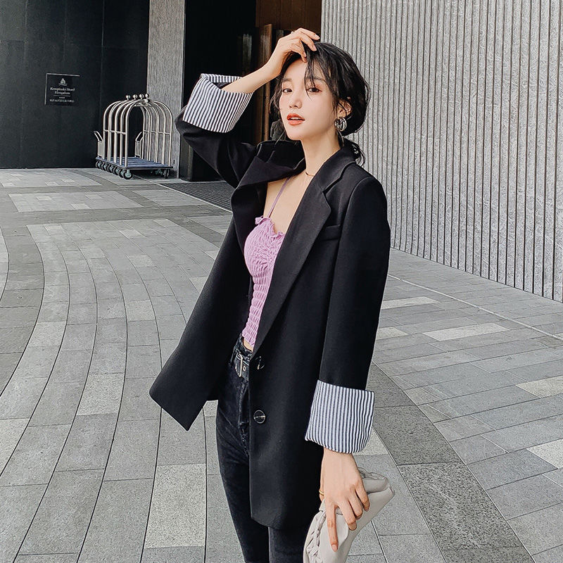 Blazer Feminino Spring Coat Women Slim-Fit Slim-Looking Suit Women Korean-Style Fashion Temperament Suit Jacket, Black
Blazer Feminino Spring Coat Women Slim-Fit Slim-Looking Suit Women Korean-Style Fashion Temperament Suit Jacket, Black
