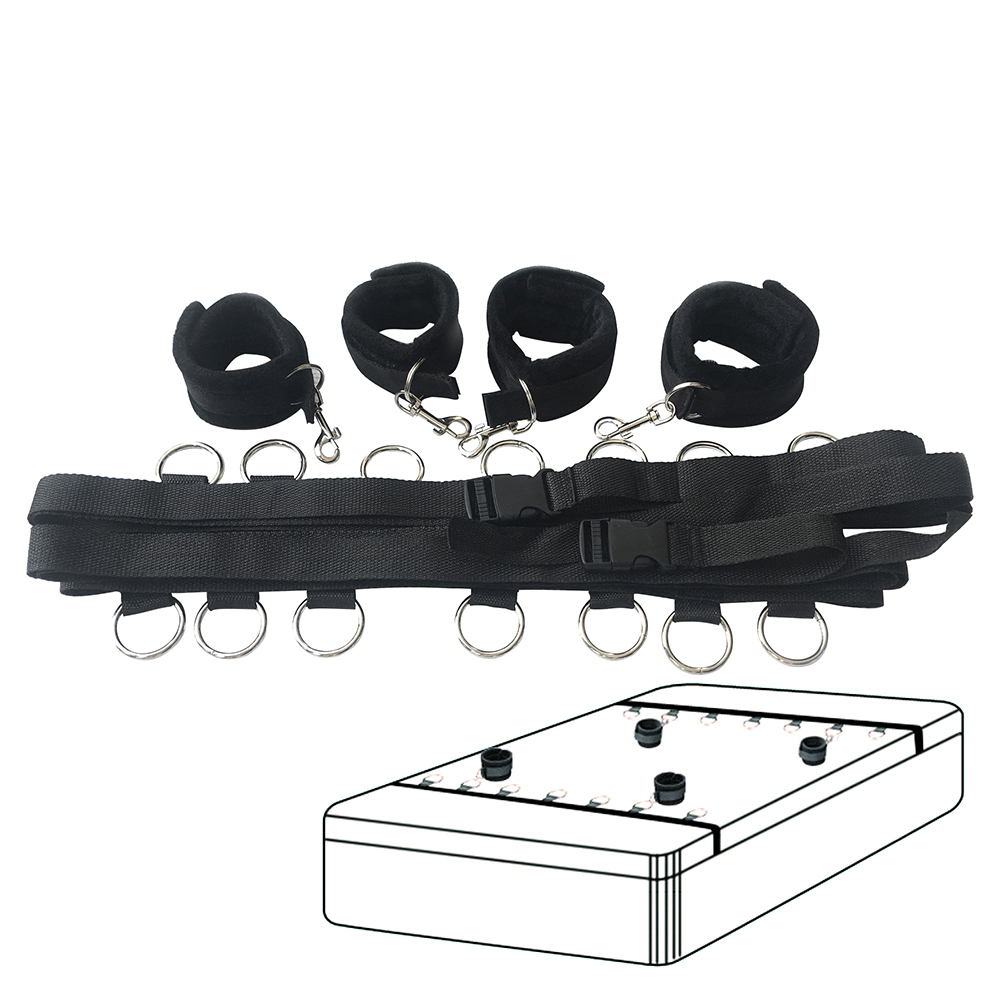 Adult Erotic Toy Handcuffs & Ankle Cuffs BDSM Bondage Sex Toys For Couples Under Bed Restraint Bondage Fetish Slave Sex Products T200813