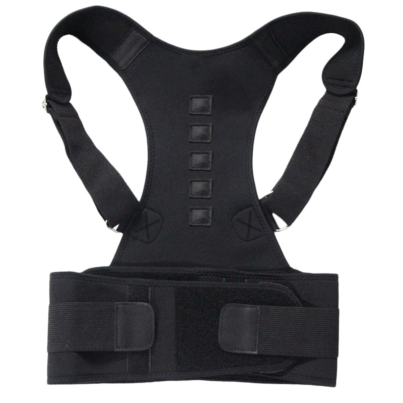 Magnetic Therapy Posture Corrector Shoulder Back Support Belt For Men Women Size L, Black
Magnetic Therapy Posture Corrector Shoulder Back Support Belt For Men Women Size L, Black