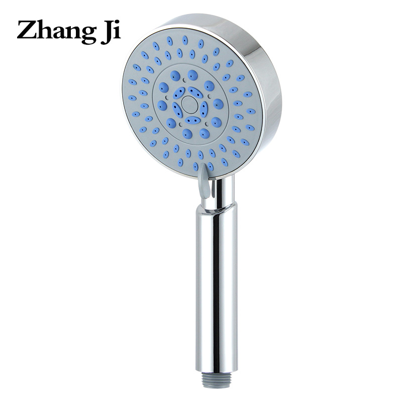 

ZhangJi 5 function abs handheld shower Multiple spray modes round bath rainfall shower heads 3.93 inch water-saving showerhead