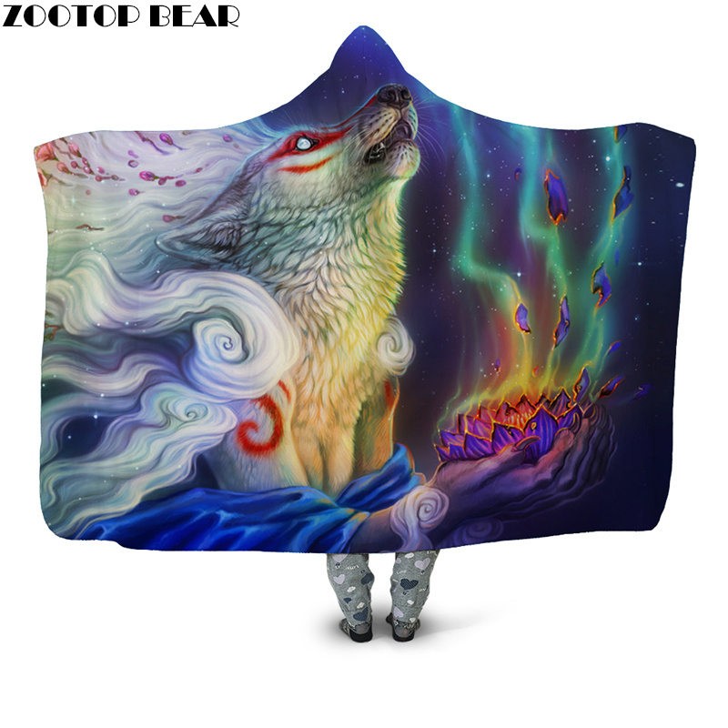 Wolf Anime Hooded Blanket Fashion Popular Bedspread Plush Blanket Adult 3D Print Fleece Sofa Home Office Airplane
Wolf Anime Hooded Blanket Fashion Popular Bedspread Plush Blanket Adult 3D Print Fleece Sofa Home Office Airplane