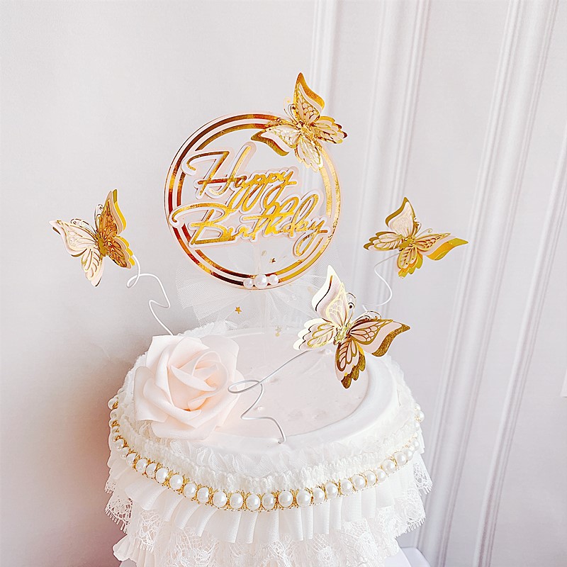 New Butterfly Happy Birthday Cake Topper Cute Acrylic Cake Topper For Gilrs Kids Birthday Party Decorations Baby Shower
New Butterfly Happy Birthday Cake Topper Cute Acrylic Cake Topper For Gilrs Kids Birthday Party Decorations Baby Shower