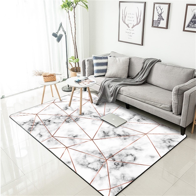 Modern Nordic Imitation marble texture carpet Geometric door mat velvet plush Bedroom living room non-slip bedside rug customize
Modern Nordic Imitation marble texture carpet Geometric door mat velvet plush Bedroom living room non-slip bedside rug customize