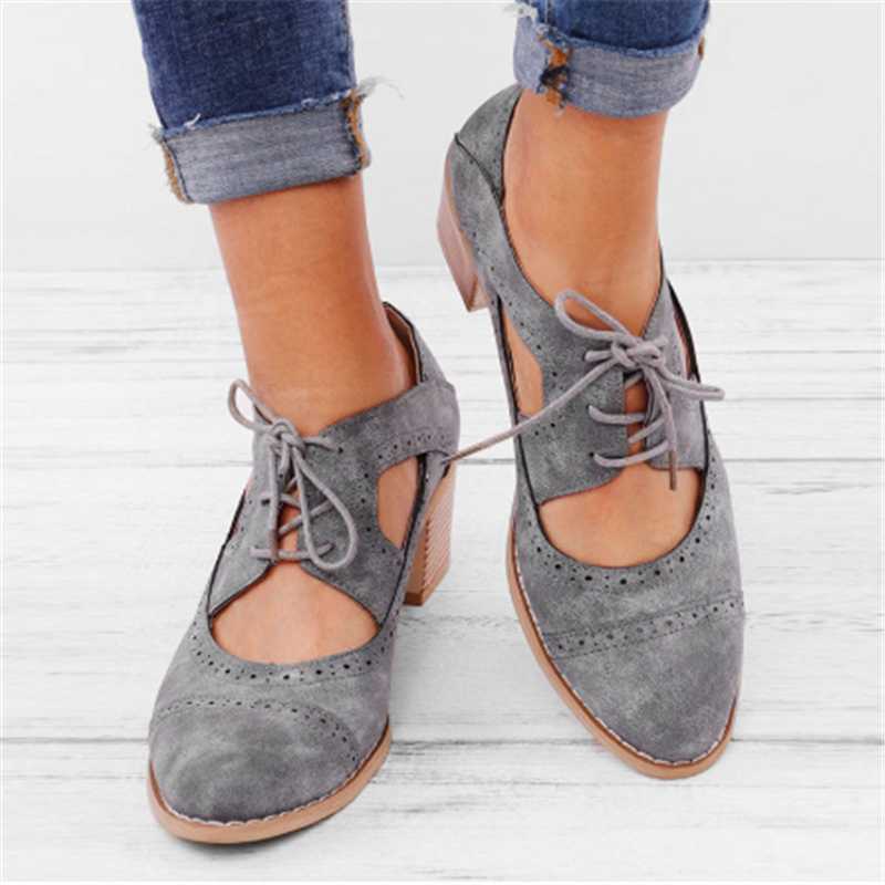 Summer Vintage London Brogue Shoes Women Lace Up Sandal Chunky High Heels Cut-Outs Female Casual Footwear Plus Size 35-43, Black
Summer Vintage London Brogue Shoes Women Lace Up Sandal Chunky High Heels Cut-Outs Female Casual Footwear Plus Size 35-43, Black
