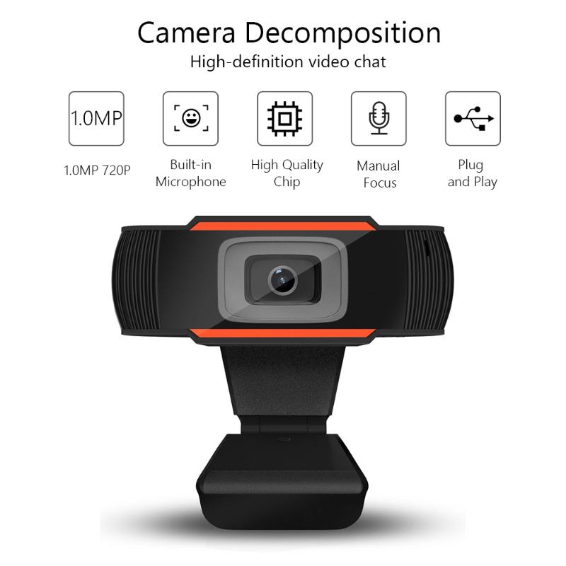 720P Webcam Computer USB Camera with Microphone For Live Streaming Online Teaching Video Calling Conferencing Gaming
720P Webcam Computer USB Camera with Microphone For Live Streaming Online Teaching Video Calling Conferencing Gaming