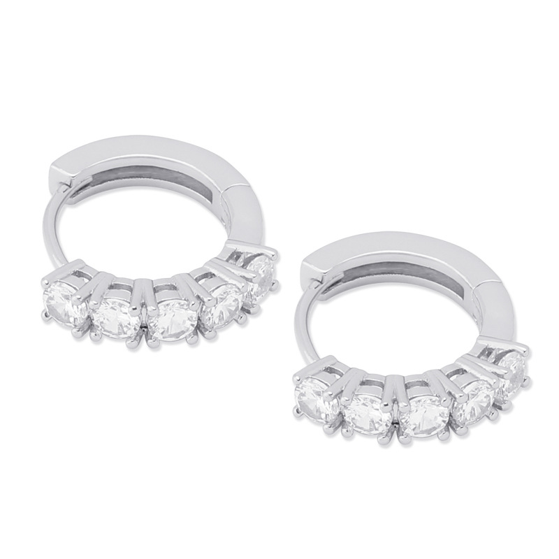 Men Women Earrings Hoop Huggie Luxury Designer Jewelry Hip Hop Gold Silver Fashion Earings Iced Out Diamond Earring orecchini firm
