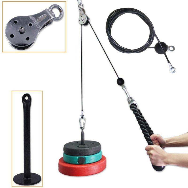 Fitness DIY Pulley Cable System Loading Pin Lifting Triceps Rope Machine Workout Lat Pulldown Home Gym Sport Accessories
Fitness DIY Pulley Cable System Loading Pin Lifting Triceps Rope Machine Workout Lat Pulldown Home Gym Sport Accessories