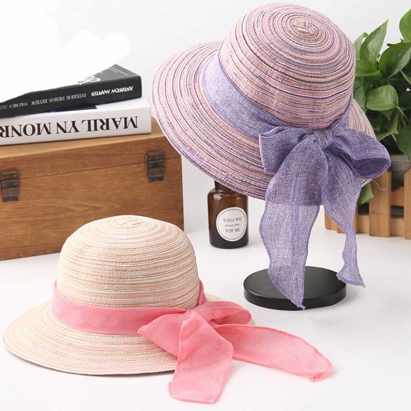 HT1558 Women Summer Hats Ladies Big Ribbon Bow Straw Hats Foldable Panama Beach Sun Female Sun Bonnie Fishing Bucket, Khaki
HT1558 Women Summer Hats Ladies Big Ribbon Bow Straw Hats Foldable Panama Beach Sun Female Sun Bonnie Fishing Bucket, Khaki