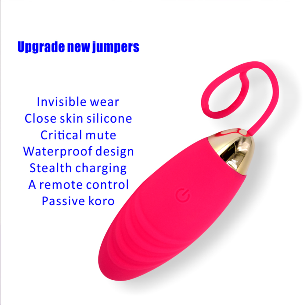 10 speed Silicone Jump Egg Vibrators for Women Wireless Remote Control vibrators USB Rechargeable Massage Ball Adult Sex Toys T200824