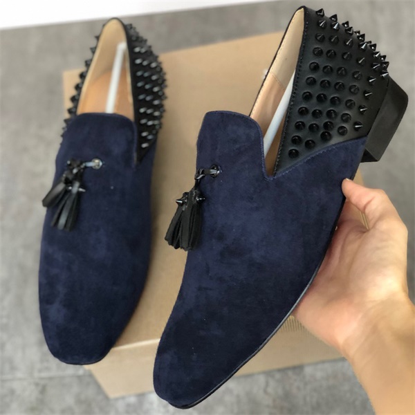 Men Black Corteo Orlato Shoes Spikes Red Bottom Espadrilles Leather Flat Men Shoes Business Party Loafers Shoe with Box EU47
Men Black Corteo Orlato Shoes Spikes Red Bottom Espadrilles Leather Flat Men Shoes Business Party Loafers Shoe with Box EU47