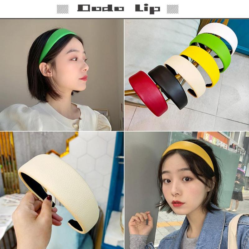 Korean style PU hair bands punk style sweet headbands hair accessories for women fashion cute turban Autumn bezel ornaments
Korean style PU hair bands punk style sweet headbands hair accessories for women fashion cute turban Autumn bezel ornaments