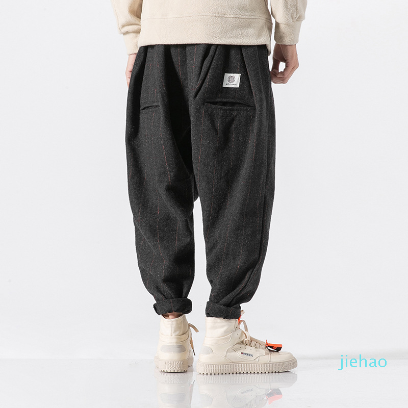 Fashion- Helisopus Men Harem Pants 2020 Spring Streetwear Pants Hip Hop Casual Joggers Chinese Style Trousers