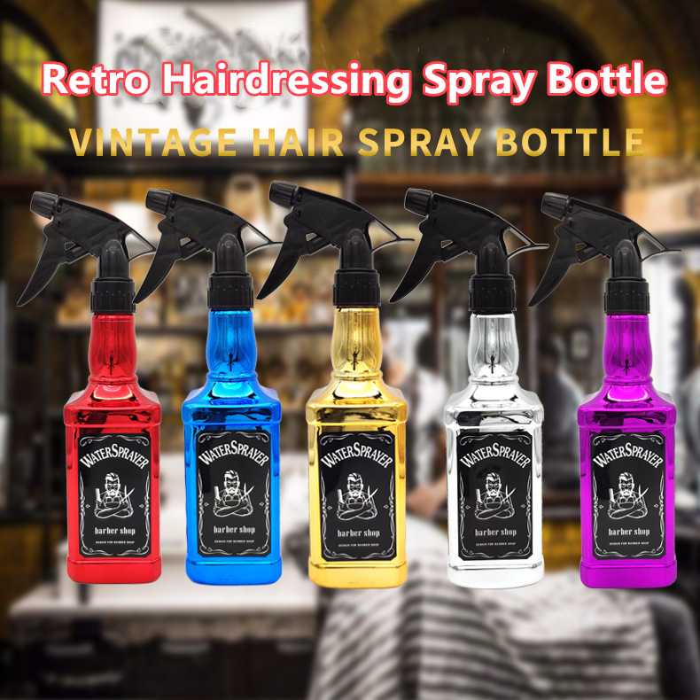 500ML Hairdressing Spray Bottle Salon Barber Hair Tools Water Sprayer Retro Whiskey Watering Can Hairdressing Mist Bottle G0706
500ML Hairdressing Spray Bottle Salon Barber Hair Tools Water Sprayer Retro Whiskey Watering Can Hairdressing Mist Bottle G0706