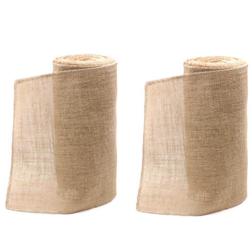 2 Pack 30cmx10M Natural Hessian Jute Burlap Tablecloth Decoration for Wedding, Event, Home, Party, Background Supply, Brown
2 Pack 30cmx10M Natural Hessian Jute Burlap Tablecloth Decoration for Wedding, Event, Home, Party, Background Supply, Brown