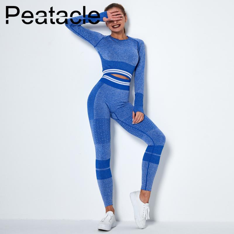 Peatacle 2020 Seamless Sports Yoga Suit Fitness Gym Women 2 Piece Exercise Workout Clothes Leggings Set Quick Dry Striped, Red
Peatacle 2020 Seamless Sports Yoga Suit Fitness Gym Women 2 Piece Exercise Workout Clothes Leggings Set Quick Dry Striped, Red