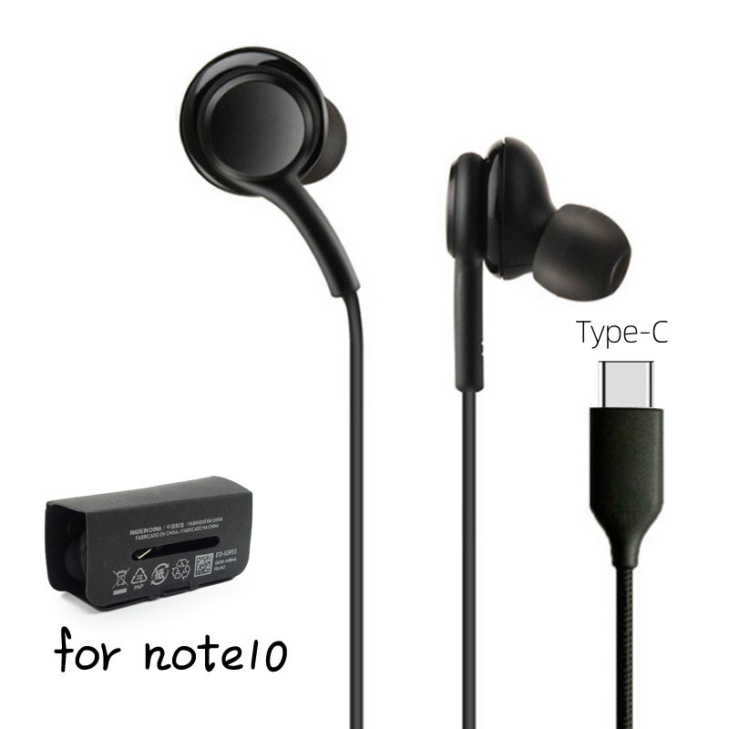 Type-C Jack Earphones for Note 10 Plus S20 Ultra High Quality Wired Headset for Samsung Galaxy A8S A9S Note 20 Type C Plug Earphone, Black
Type-C Jack Earphones for Note 10 Plus S20 Ultra High Quality Wired Headset for Samsung Galaxy A8S A9S Note 20 Type C Plug Earphone, Black