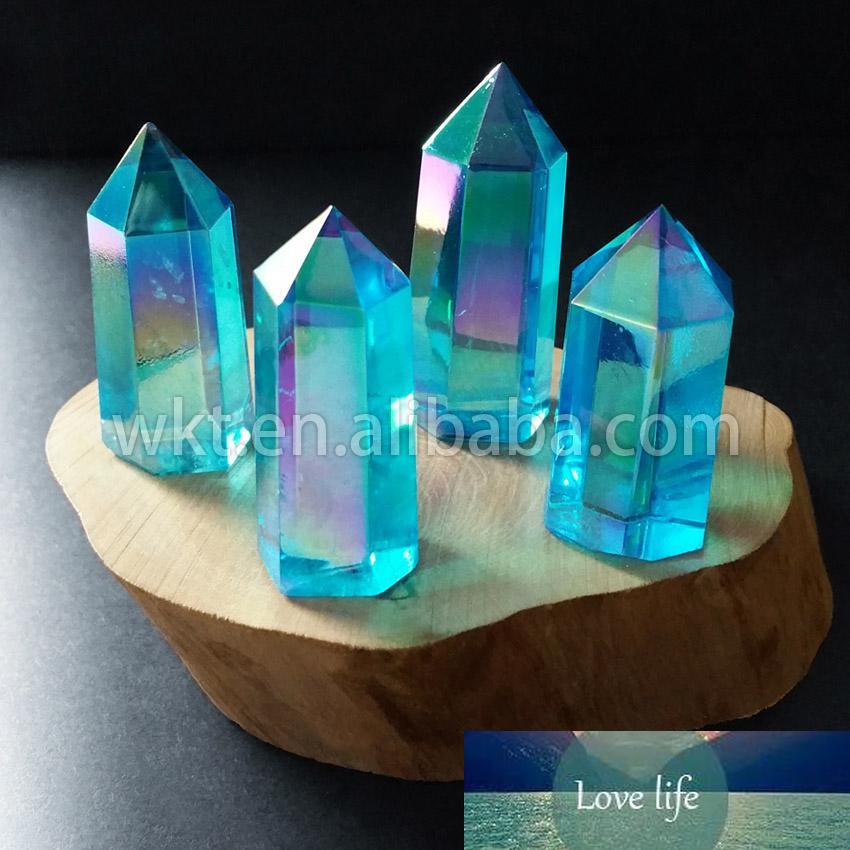 WT-G126 Aqua Aura Quartz Crystal Wand, Aqua Aura Wand Point, crystal point, Healing Blue Quartz, Black
WT-G126 Aqua Aura Quartz Crystal Wand, Aqua Aura Wand Point, crystal point, Healing Blue Quartz, Black