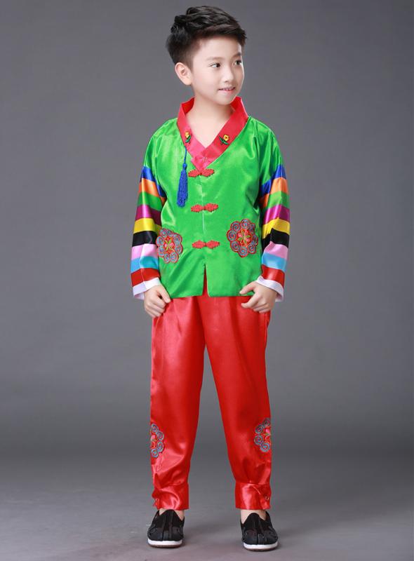 Kid boy Traditional Korean clothing Male Hanbok hanfu Clothes Hanfu holiday party Performance dance costume for children
