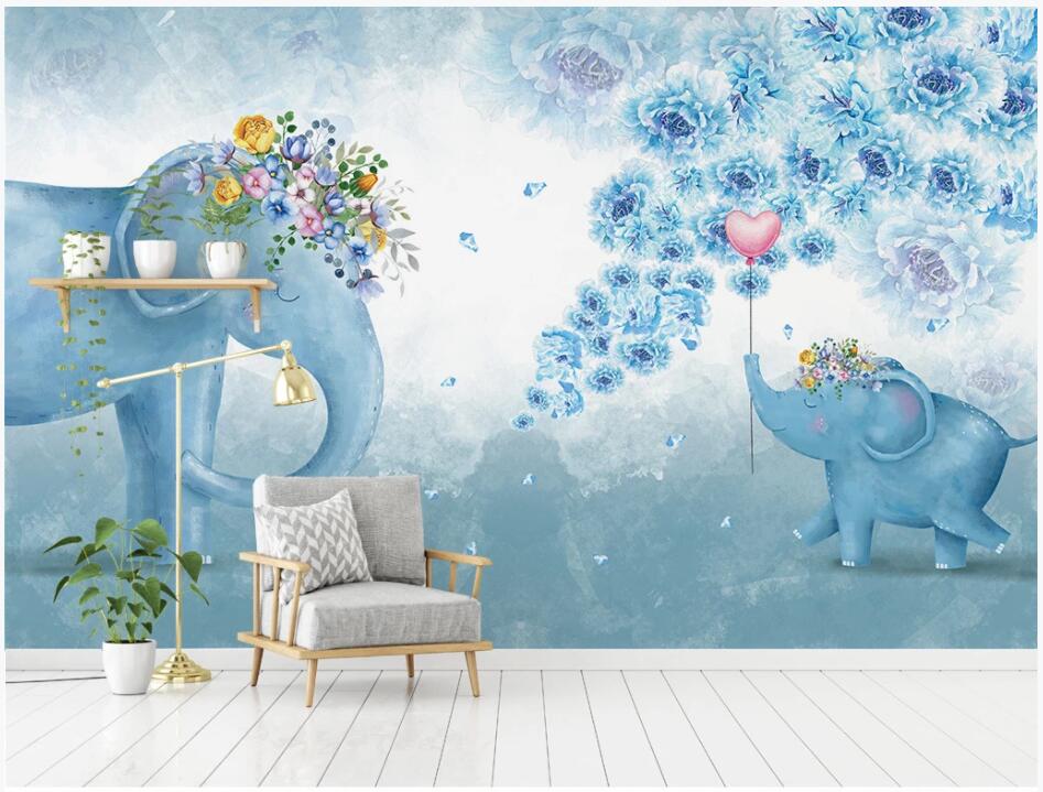 custom mural 3d photo wallpaper Hand drawn elephant flower children room background home decor wallpaper in the living room, Non-woven 
custom mural 3d photo wallpaper Hand drawn elephant flower children room background home decor wallpaper in the living room, Non-woven