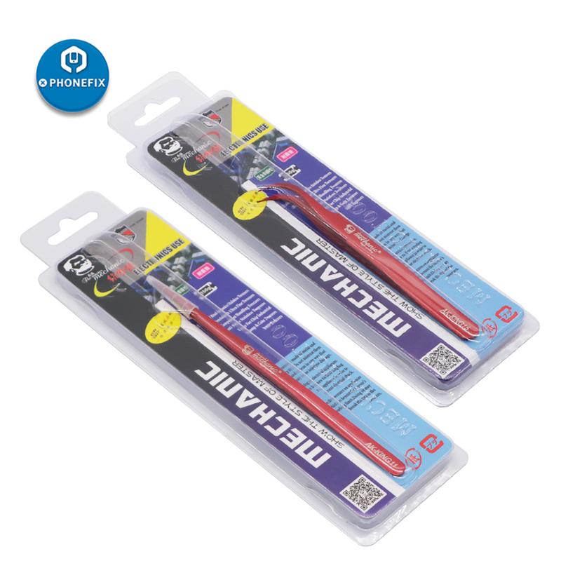 MECHANIC Tweezer Toughness Precision Tweezers for Electronics Repair Tool Kit Curved Tweezer Straight for Repair
MECHANIC Tweezer Toughness Precision Tweezers for Electronics Repair Tool Kit Curved Tweezer Straight for Repair