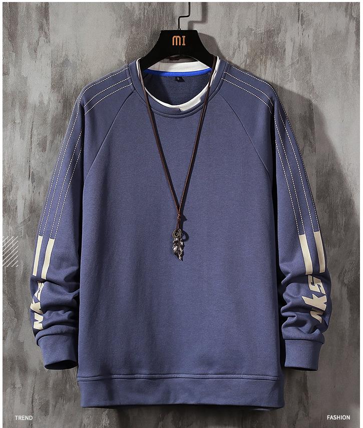 2020 autumn new long-sleeved sweater men's spring and autumn round neck loose Korean trend pullover top, Kg-3
2020 autumn new long-sleeved sweater men's spring and autumn round neck loose Korean trend pullover top, Kg-3