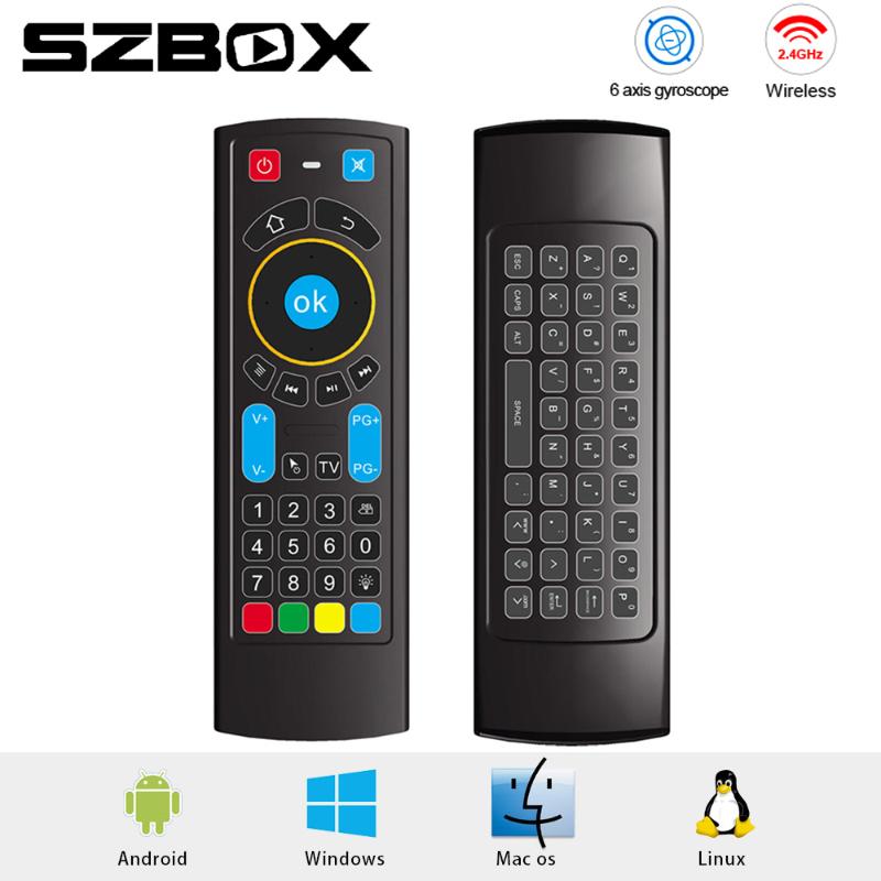 2020 MX3L Pro Backlight Air mouse IR Learning Remote Control MX3 2.4G RF Wireless Keyboard for X96 mini H96 max Android TV Box
2020 MX3L Pro Backlight Air mouse IR Learning Remote Control MX3 2.4G RF Wireless Keyboard for X96 mini H96 max Android TV Box