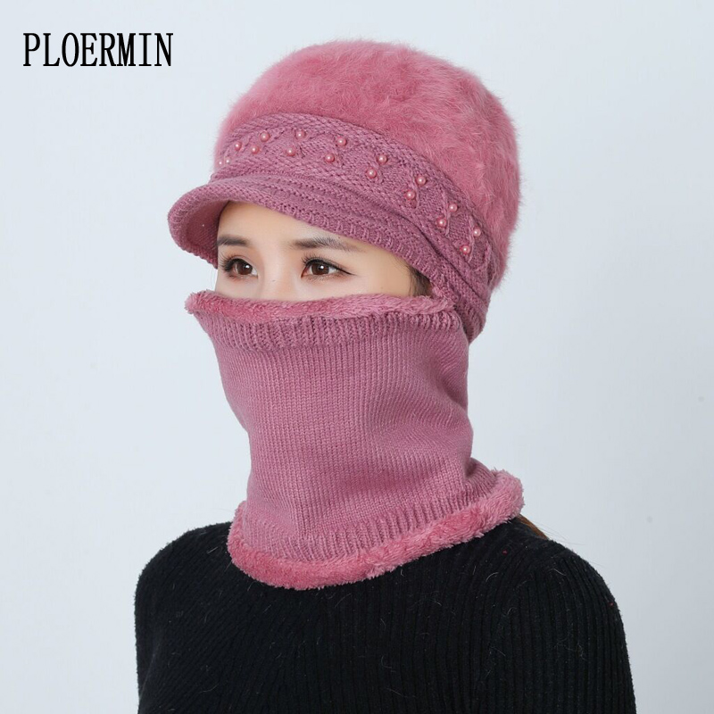 Fashion Winter Warm Female Hats For Women Wool Scarf Caps Balaclava Mask Gorras Bonnet Thick Pearl Hair Knitted Hats, Red
Fashion Winter Warm Female Hats For Women Wool Scarf Caps Balaclava Mask Gorras Bonnet Thick Pearl Hair Knitted Hats, Red