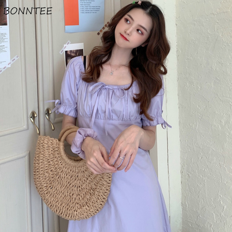 Dress Women Purple New Trends Lace Up Simple Skinny Bow Midi Maxi Kawaii Harajuku Holiday Retro Girls Summer Fashion Streetwear
Dress Women Purple New Trends Lace Up Simple Skinny Bow Midi Maxi Kawaii Harajuku Holiday Retro Girls Summer Fashion Streetwear