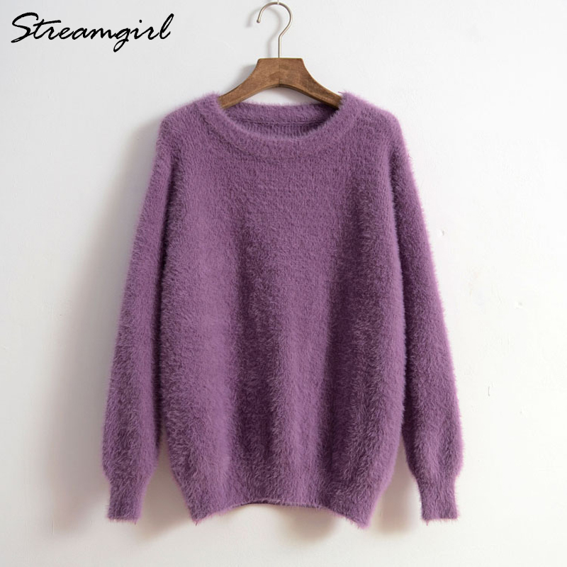 Thick White Mohair Sweater Women Winter Pollover Woman Jumpers Ladies Sweaters And Pullovers Pink Fluffy Mohair Sweater Winter, White;black
Thick White Mohair Sweater Women Winter Pollover Woman Jumpers Ladies Sweaters And Pullovers Pink Fluffy Mohair Sweater Winter, White;black