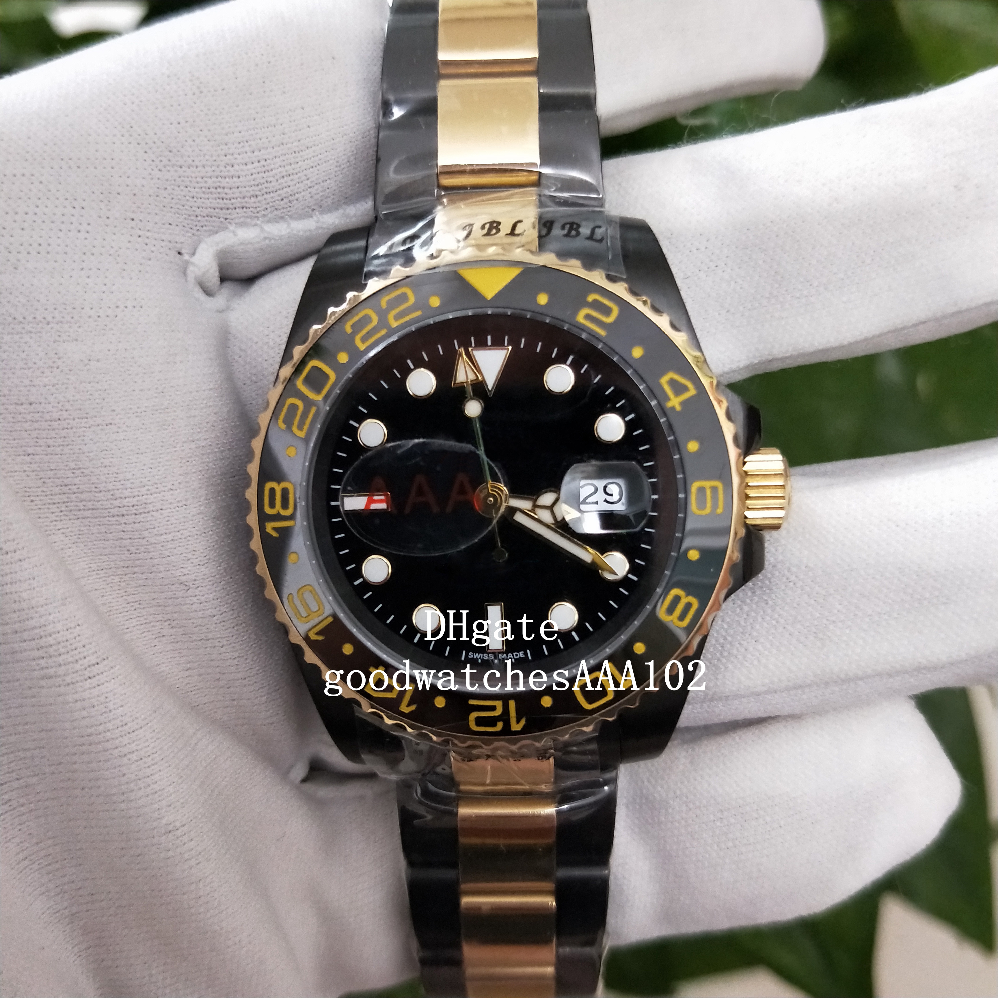 best-selling Asia ETA 2813 Movement 40mm Black Dial Ceramic Sapphire GMT 116711 116710 126710 Automatic Movement Men Watches Wristwatch
best-selling Asia ETA 2813 Movement 40mm Black Dial Ceramic Sapphire GMT 116711 116710 126710 Automatic Movement Men Watches Wristwatch