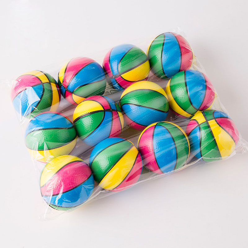 Colorful PU Foam Ball Kindergarten Baby Toy Balls Anti Stress Ball Squeeze Toys Stress Relief Decompression Toys Anxiety Reliever