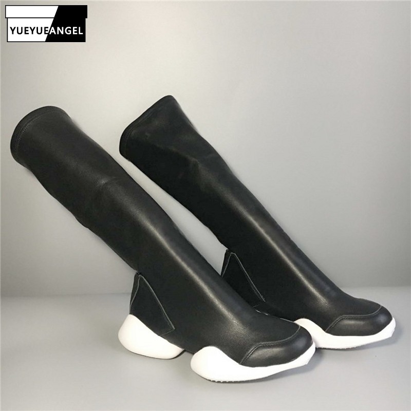 Personality Unisex Thick Bottom Stretch Mid Calf Knight Boots Spring Autumn New Brand Round Toe Slip On Increase Cow Suede Boots, 35cm suede
Personality Unisex Thick Bottom Stretch Mid Calf Knight Boots Spring Autumn New Brand Round Toe Slip On Increase Cow Suede Boots, 35cm suede