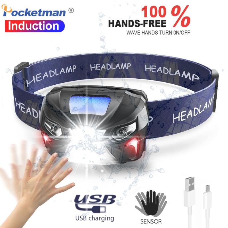 Rechargeable LED Headlight Body Motion Sensor Head Camping Torch Light Lamp With USB Powerfull Headlamp
Rechargeable LED Headlight Body Motion Sensor Head Camping Torch Light Lamp With USB Powerfull Headlamp