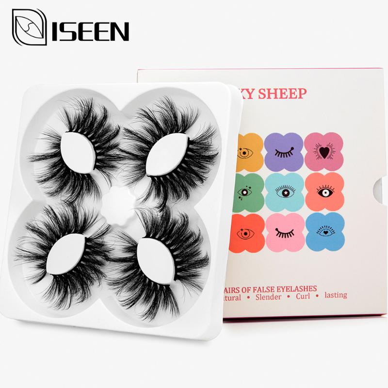 ISEEN 4 pairs Faux Mink lashes dramatic false eyelashes fake lashes makeup tools extension mink eyelashes maquiagem
ISEEN 4 pairs Faux Mink lashes dramatic false eyelashes fake lashes makeup tools extension mink eyelashes maquiagem