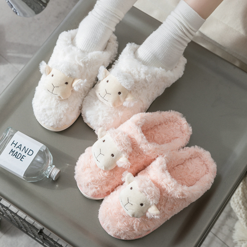 Animal Cute Cotton Home Slippers Interior Cute Warm Thick Bottom Plush Slippers Non-Slip Shoes Men And Women Winter, Beige
Animal Cute Cotton Home Slippers Interior Cute Warm Thick Bottom Plush Slippers Non-Slip Shoes Men And Women Winter, Beige