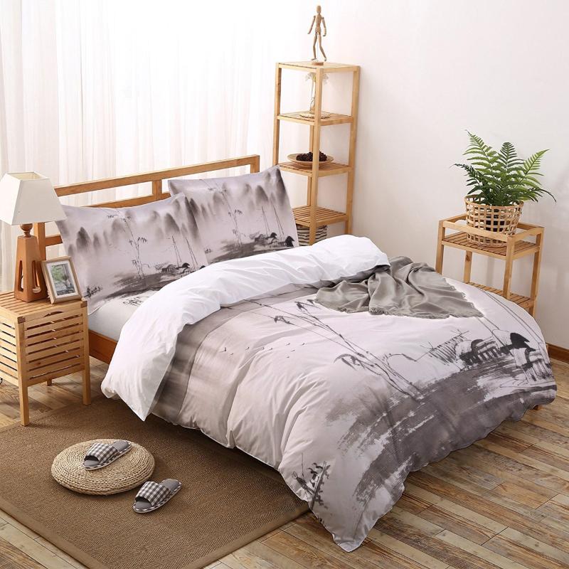 Landscape Painting Printed Duvet Cover Set 4 Piece Bedding Set Home Textile Customizable, As pic
Landscape Painting Printed Duvet Cover Set 4 Piece Bedding Set Home Textile Customizable, As pic