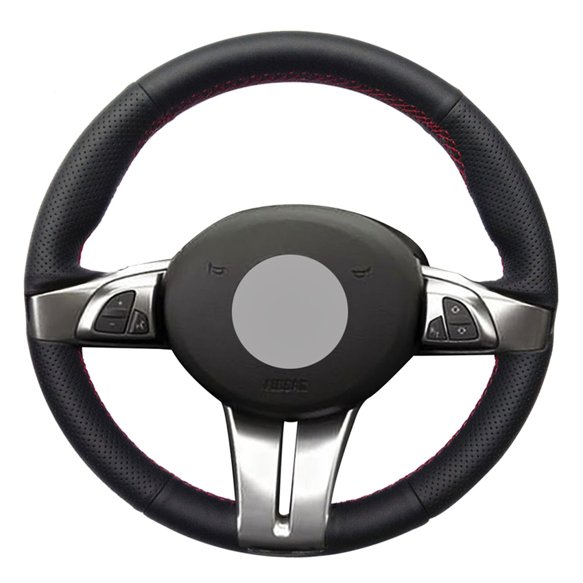 Black PU Faux Leather DIY Hand-stitched Car Steering Wheel Cover for BMW Z4 E85 (Roadster) 2003-2008 E86 (Coupe) 2005-2008
Black PU Faux Leather DIY Hand-stitched Car Steering Wheel Cover for BMW Z4 E85 (Roadster) 2003-2008 E86 (Coupe) 2005-2008