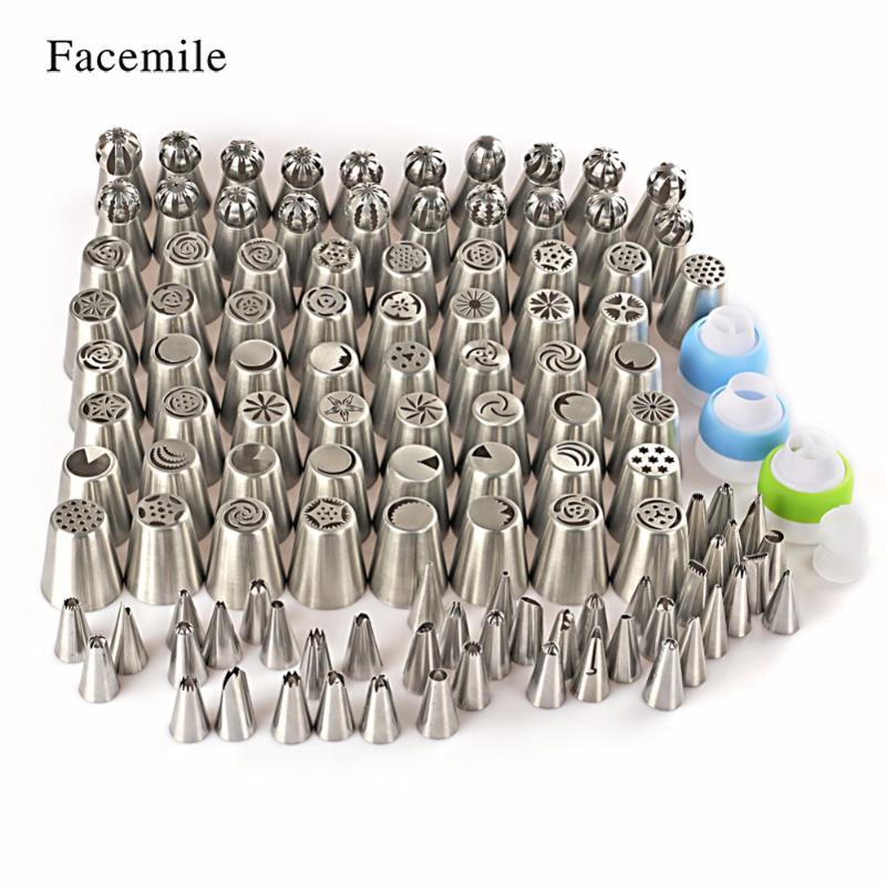 Facemile 116PCS Stainless Steel Nozzles Pastry Icing Piping Nozzles Russian Pastry Decorating Tips Baking Tools For Cake
Facemile 116PCS Stainless Steel Nozzles Pastry Icing Piping Nozzles Russian Pastry Decorating Tips Baking Tools For Cake