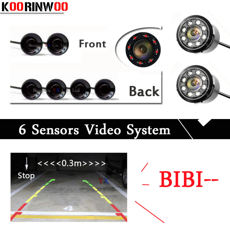 Koorinwoo Dual Core CPU Car Parking Sensors 6 Radars Front Black Alarm Parking Probe Parktronic Car-detector Black white Silver
Koorinwoo Dual Core CPU Car Parking Sensors 6 Radars Front Black Alarm Parking Probe Parktronic Car-detector Black white Silver