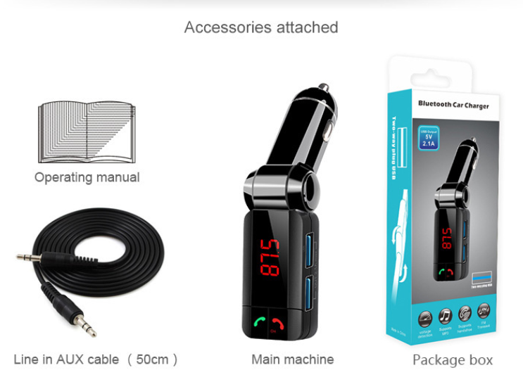 by DHL or Fedex 50pcs Universal BC06S Bluetooth Car Kit Handsfree FM Transmitter Car MP3 Player Dual USB Charger
by DHL or Fedex 50pcs Universal BC06S Bluetooth Car Kit Handsfree FM Transmitter Car MP3 Player Dual USB Charger