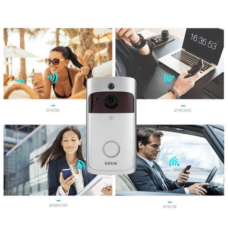 Original Official EKEN V5 Video Doorbell Smart Wireless WiFi Security Door Bell Visual Recording