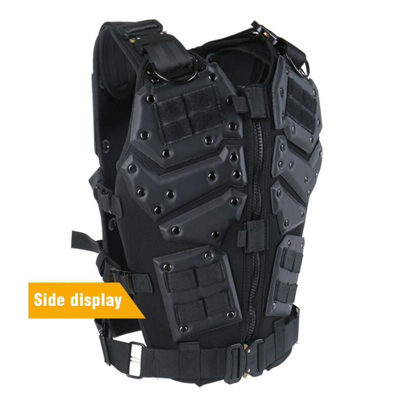 Tactical Vest Molle Hunting Combat Body Armor Vest Outdoor Game Clothing Hunting Training Protection, Black
Tactical Vest Molle Hunting Combat Body Armor Vest Outdoor Game Clothing Hunting Training Protection, Black