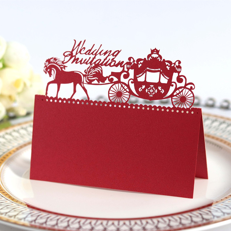 New Black Royal carriage wedding car seat card laser hollow wedding invitation card upscale table decora 100pcs 6Z
New Black Royal carriage wedding car seat card laser hollow wedding invitation card upscale table decora 100pcs 6Z