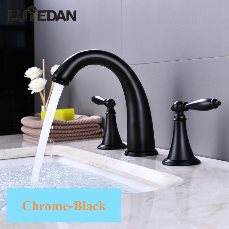 Lutedan Bathroom Faucets Deck Mount Widespread Bathroom Sink Faucets Brass Chrome Basin Mixer Taps
Lutedan Bathroom Faucets Deck Mount Widespread Bathroom Sink Faucets Brass Chrome Basin Mixer Taps