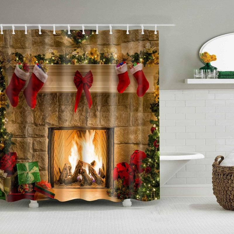 Cheminée Jaune Vert Arbre de Noël Rouge Arc Flamme Blanche Salle de Bains Tissu Durable Rideau Douche Rideau Pendentif Salle
Cheminée Jaune Vert Arbre de Noël Rouge Arc Flamme Blanche Salle de Bains Tissu Durable Rideau Douche Rideau Pendentif Salle