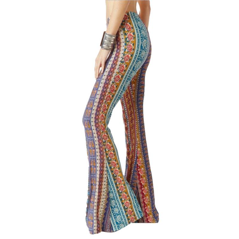 Boho Flower Print Gypsy Women Bell Bottom Loose Wide Leg Flared Long Pants Elegant Summer Autumn High Waist Pants For Women, As pic
Boho Flower Print Gypsy Women Bell Bottom Loose Wide Leg Flared Long Pants Elegant Summer Autumn High Waist Pants For Women, As pic