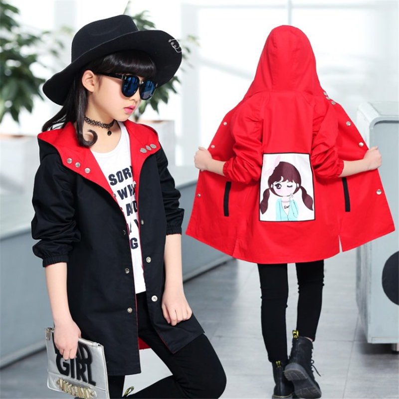 2020 Children Jacket for Girls Cartoon Girl Reversible Hoodie Jacket Teenager Spring Autumn Hooded Coat Outerwear 4 to 14 Years, As pic
2020 Children Jacket for Girls Cartoon Girl Reversible Hoodie Jacket Teenager Spring Autumn Hooded Coat Outerwear 4 to 14 Years, As pic
