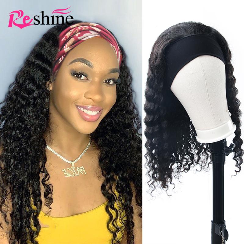 Deep Wave Headband Wig Human Hair Full Machine Made Wig 180% Human Hair For Black Women Remy RESHINE, As pic
Deep Wave Headband Wig Human Hair Full Machine Made Wig 180% Human Hair For Black Women Remy RESHINE, As pic